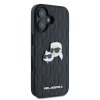 Karl Lagerfeld KLHCP16SPGKLKCPK iPhone 16 6.1 czarny/black hardcase Monogram Karl&Chaoupette Head Pin
